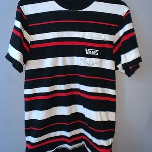 very Cool Striped Vans Pocket Tee